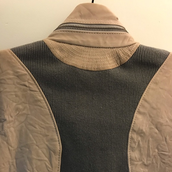 Cut25 by Yigal Azrouel 2 tone leather jacket - Picture 11 of 11